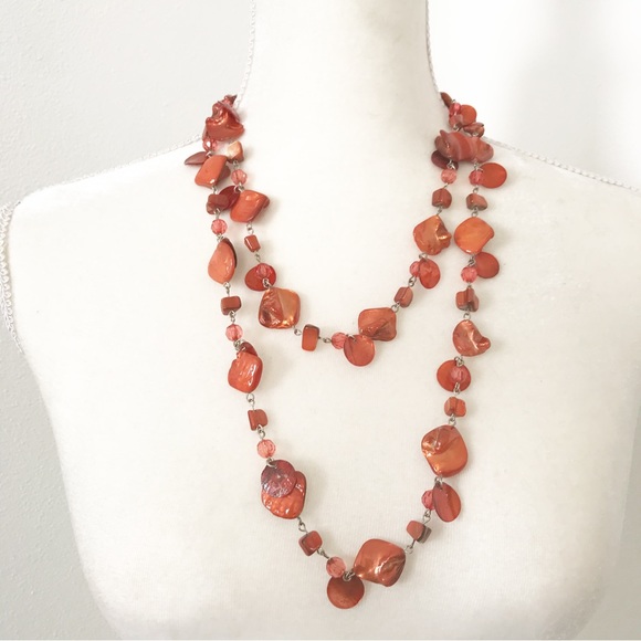 Bundle of 5 Red Costume Necklaces - Picture 9 of 15